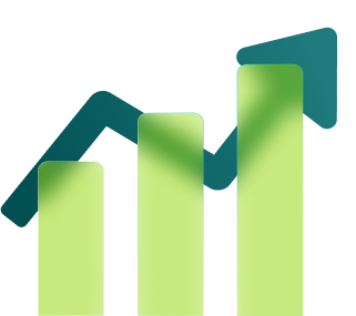Trend up graph